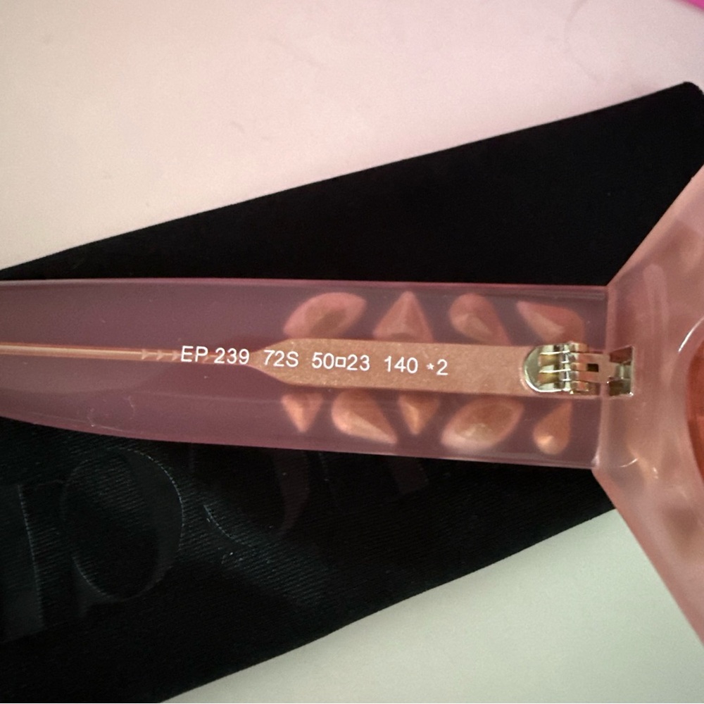 NEW Emilio PUCCI Limited Edition Pink Crystal Embellished Cat Eye Sunglasses - Picture 14 of 16